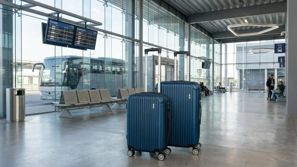 a melhor mala para viajar em uma rodoviaria moderna